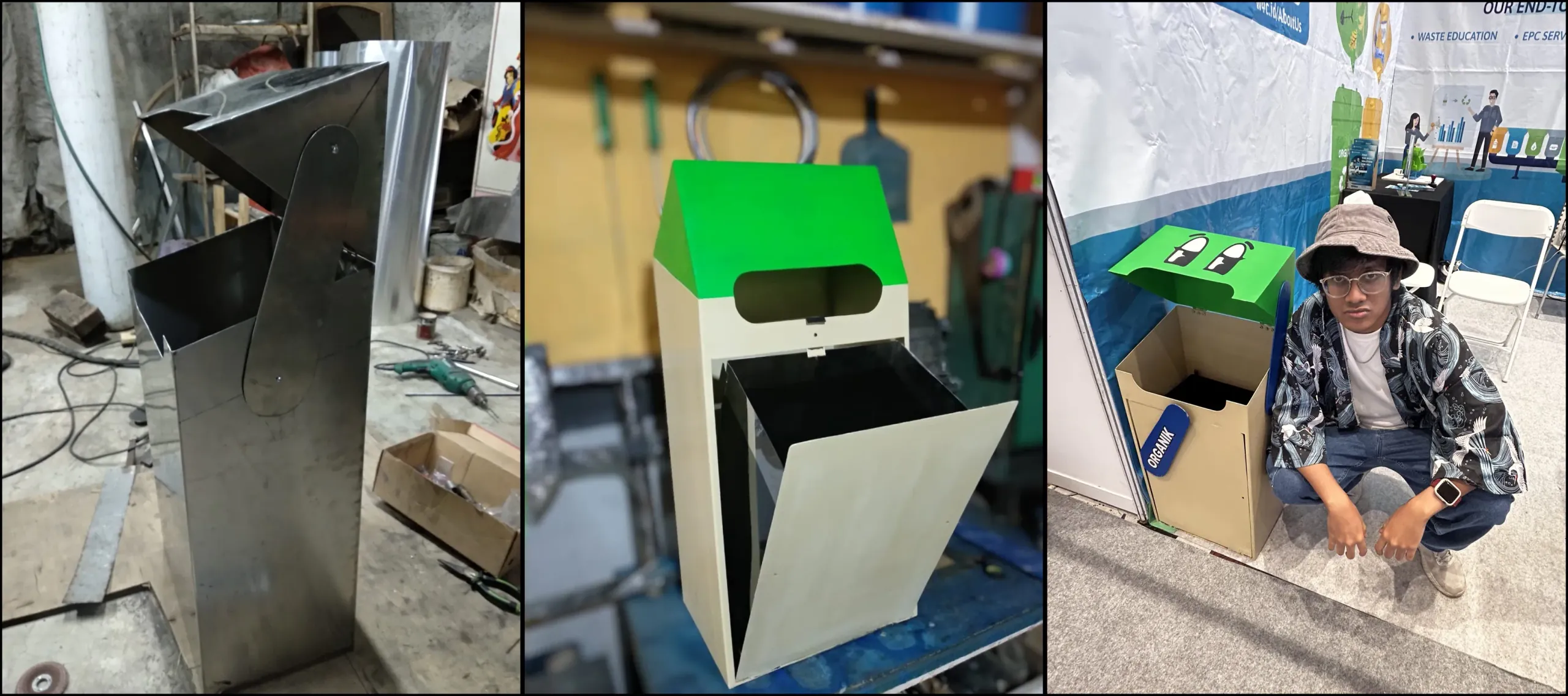 Fabrication, Powder coating, and portrait of us!